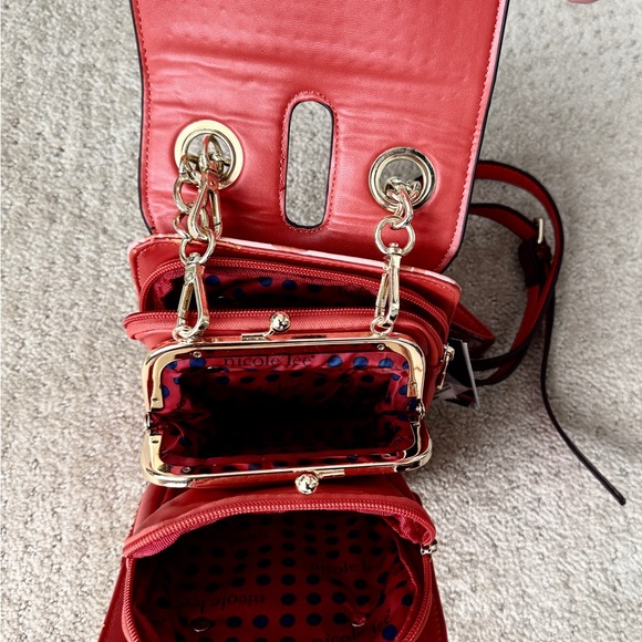 NICOLE LEE USA World Tour Dogs/Cats Hollywood Crossbody Designer Bag Purse (NWT) - Picture 9 of 16